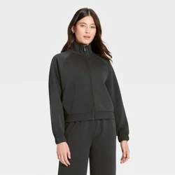 Women's Airy Sleek Full Zip Jacket - All In Motion™ Black M