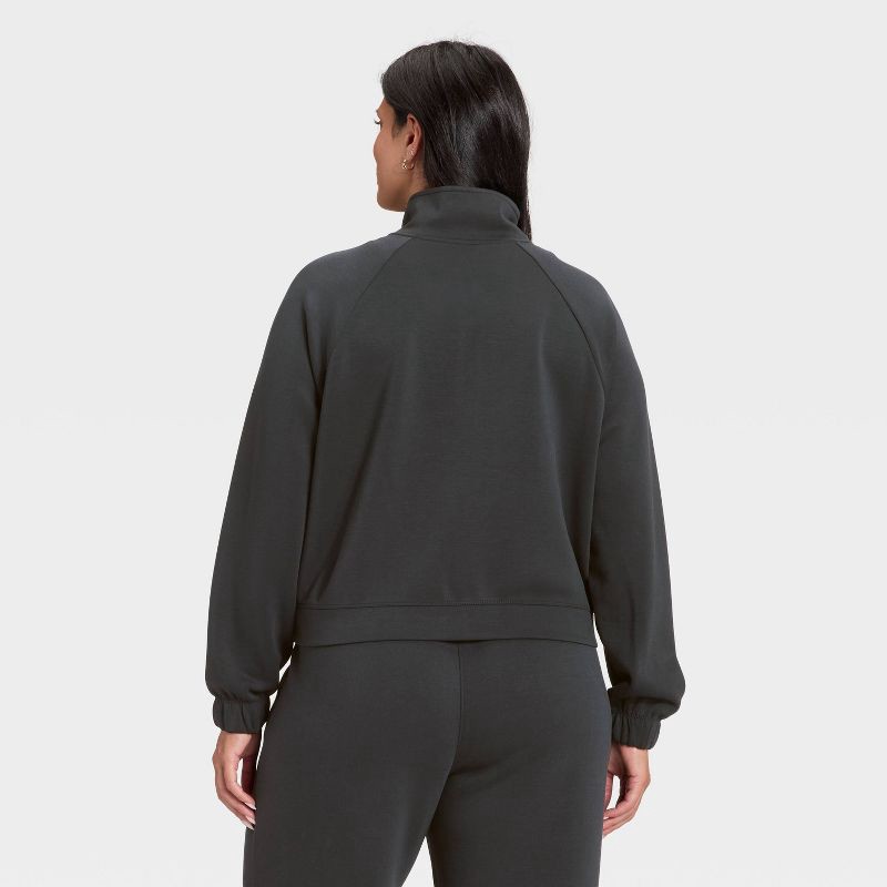 slide 5 of 5, Women's Airy Sleek Full Zip Jacket - All In Motion™ Black XL, 1 ct