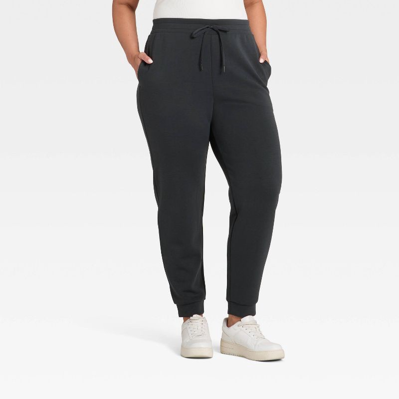 slide 2 of 5, Women's Airy Sleek Jogger Sweatpants - All In Motion™ Black XXL, 1 ct
