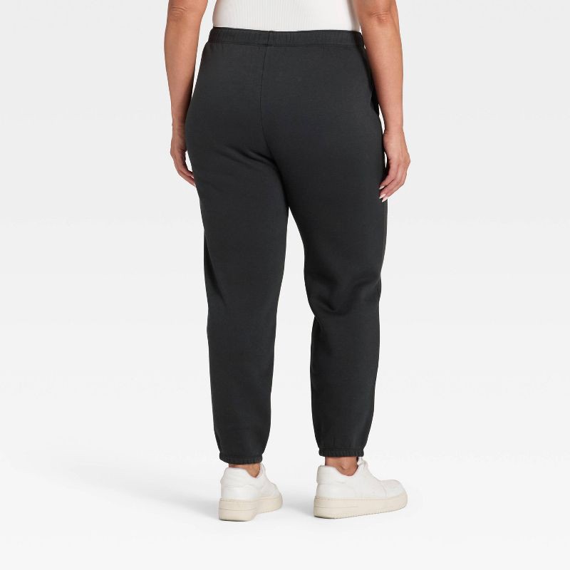 slide 5 of 5, Women's Active Comfort Jogger Sweatpants - All In Motion™ Black S, 1 ct