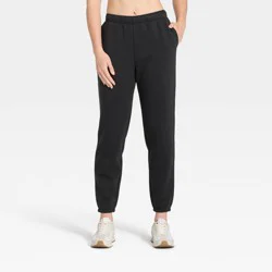 Women's Active Comfort Jogger Sweatpants - All In Motion™ Black XXL