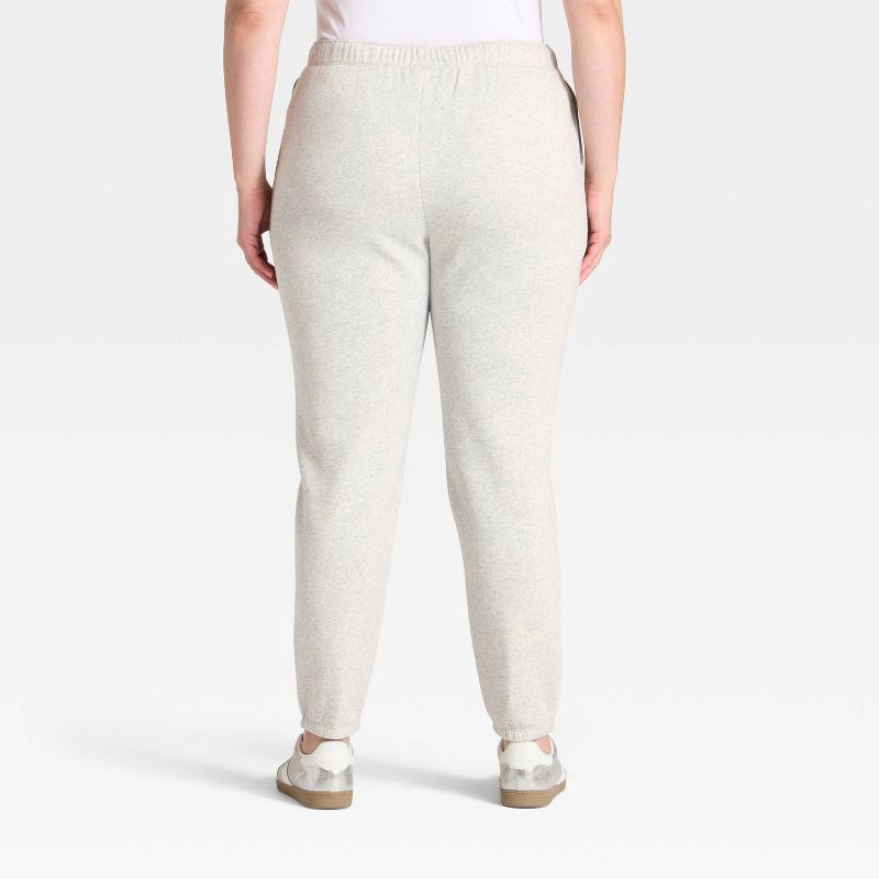 slide 5 of 5, Women's Active Comfort Jogger Sweatpants - All In Motion™ Heathered Gray S, 1 ct