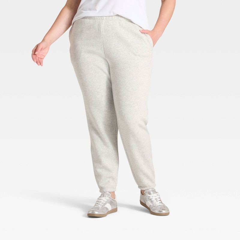 slide 4 of 5, Women's Active Comfort Jogger Sweatpants - All In Motion™ Heathered Gray XL, 1 ct