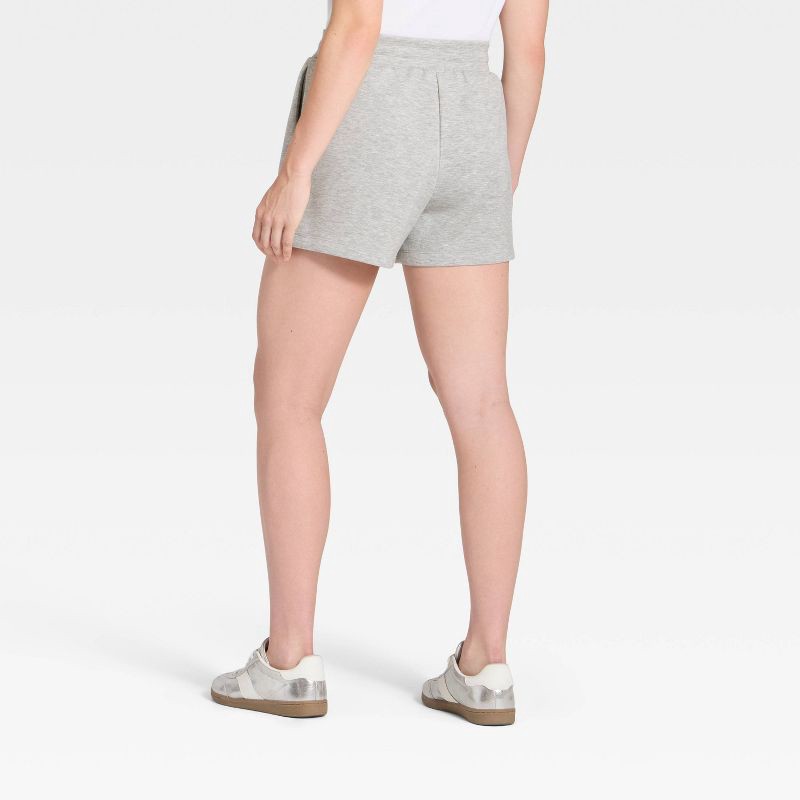 slide 2 of 5, Women's Airy Sleek Shorts 3.5" - All In Motion™ Heathered Gray S, 1 ct