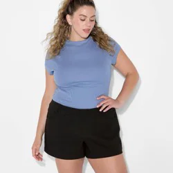 Women's Tailored Micro Shorts - Wild Fable™ Black XXL
