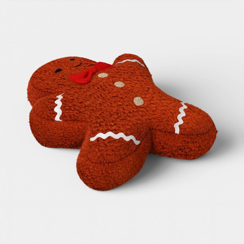 slide 3 of 4, Christmas Gingerbread Man Throw Pillow - Wondershop™, 1 ct