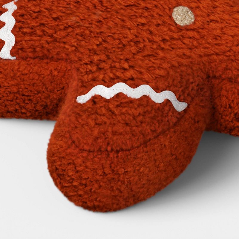 slide 4 of 4, Christmas Gingerbread Man Throw Pillow - Wondershop™, 1 ct