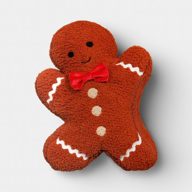 slide 1 of 4, Christmas Gingerbread Man Throw Pillow - Wondershop™, 1 ct