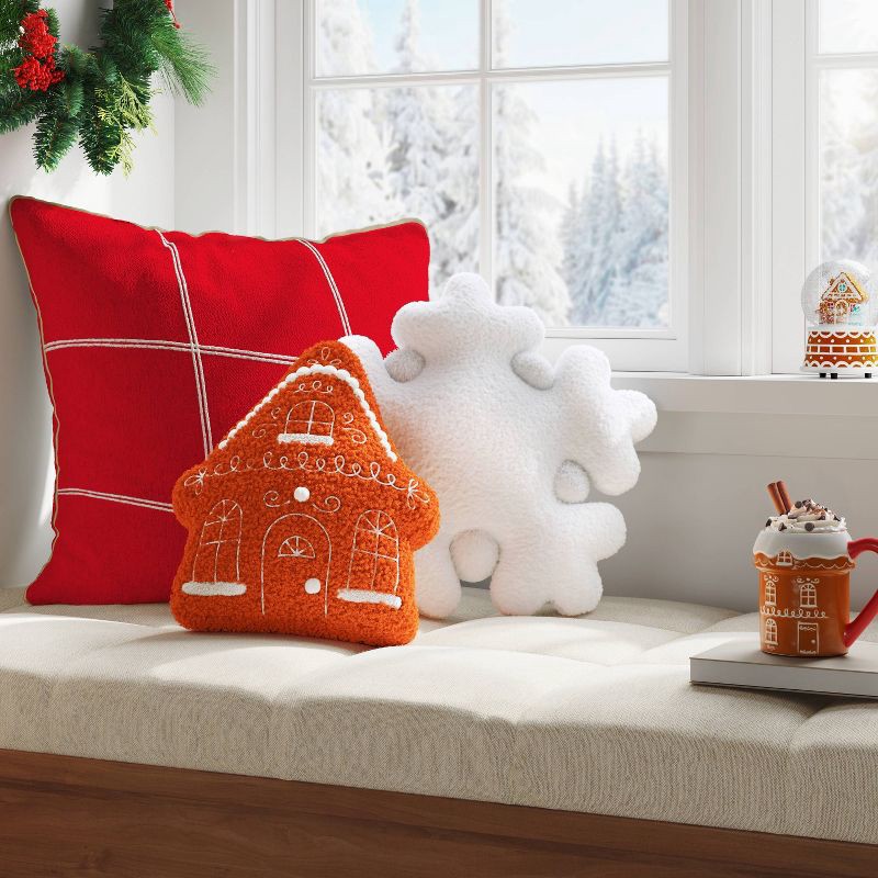 slide 2 of 4, Christmas Gingerbread House Throw Pillow - Wondershop™, 1 ct