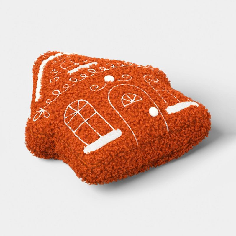 slide 3 of 4, Christmas Gingerbread House Throw Pillow - Wondershop™, 1 ct