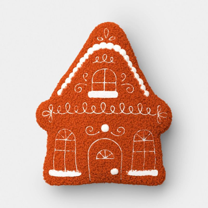 slide 1 of 4, Christmas Gingerbread House Throw Pillow - Wondershop™, 1 ct