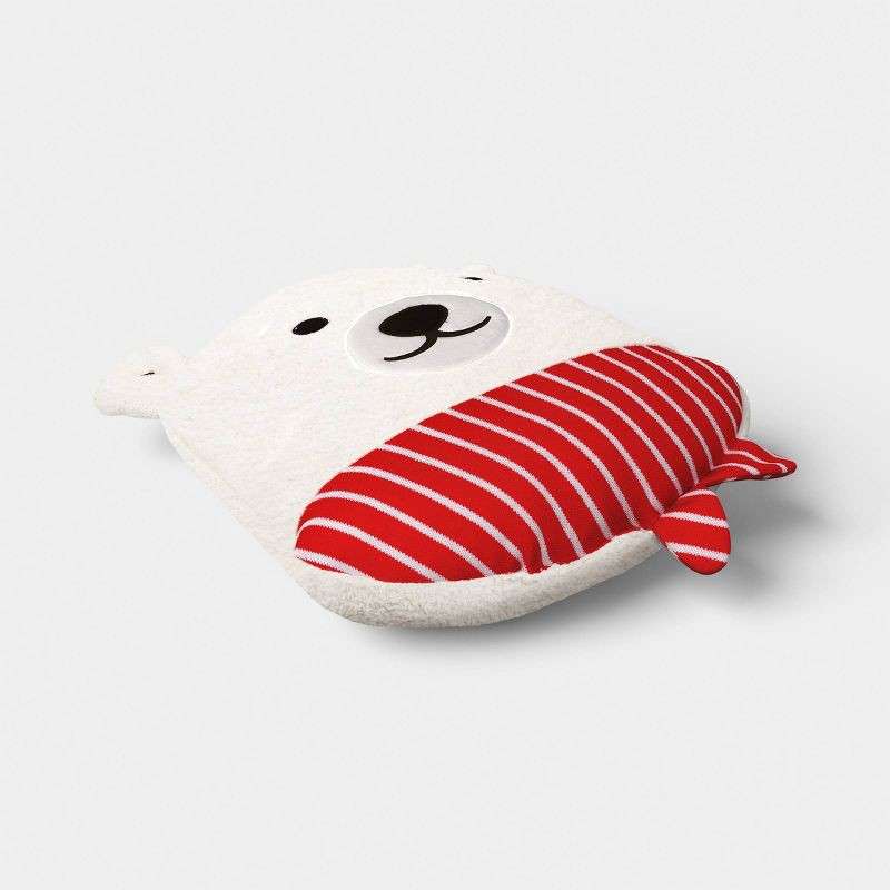 slide 3 of 4, Christmas Beary the Bear Throw Pillow White - Wondershop™, 1 ct