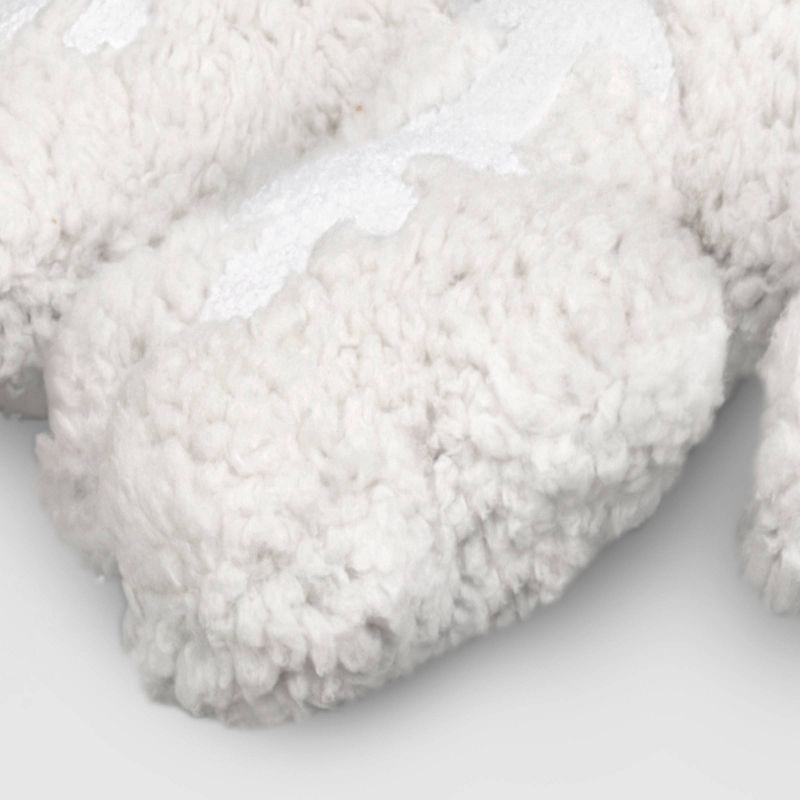 slide 4 of 4, Christmas Snowflake Throw Pillow White/Gray - Wondershop™, 1 ct