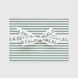 Sugar Paper + Target 118"x30" Christmas Pinstripe Wrapping Paper Green/White - Sugar Paper™ + Target