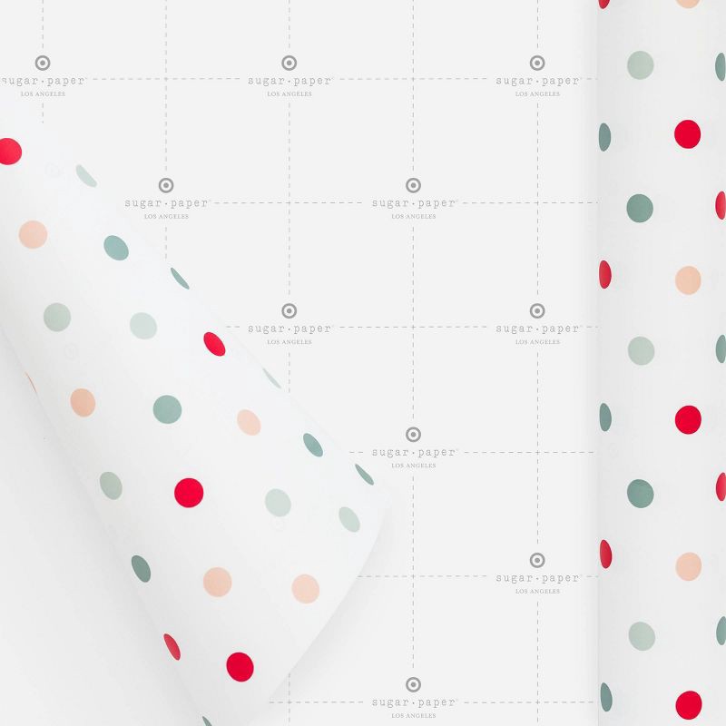 slide 2 of 4, Sugar Paper + Target 118"x30" Colorful Polka Dot Christmas Wrapping Paper - Sugar Paper™ + Target, 1 ct