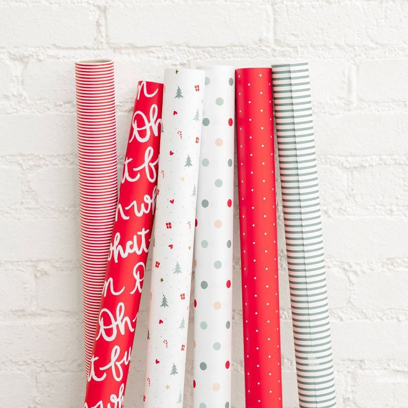 slide 4 of 4, Sugar Paper + Target 118"x30" Colorful Polka Dot Christmas Wrapping Paper - Sugar Paper™ + Target, 1 ct