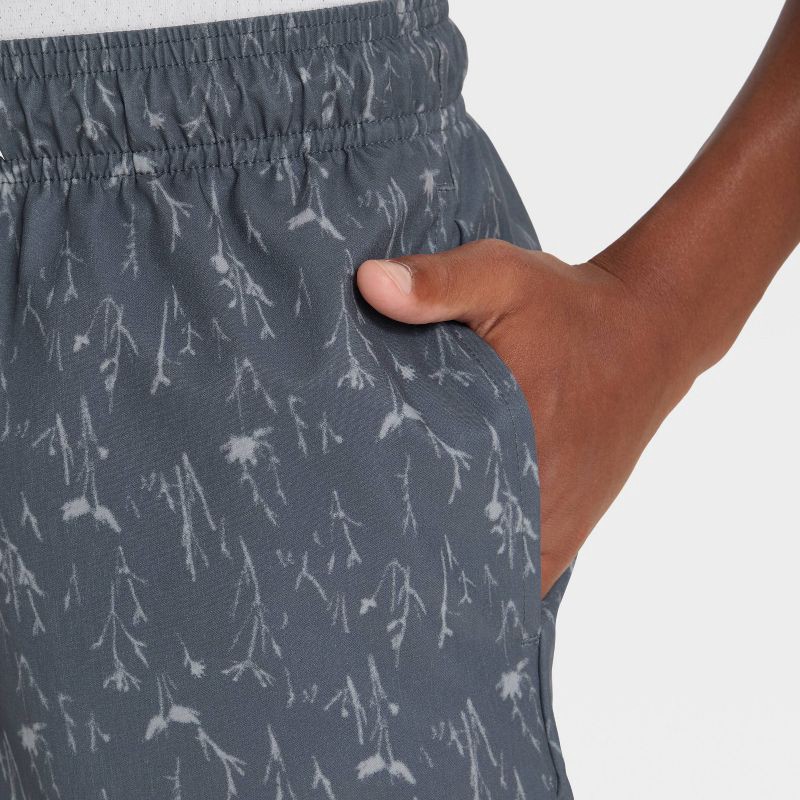 slide 3 of 3, Boys' Hybrid Shorts - All In Motion™ Gray XS, 1 ct