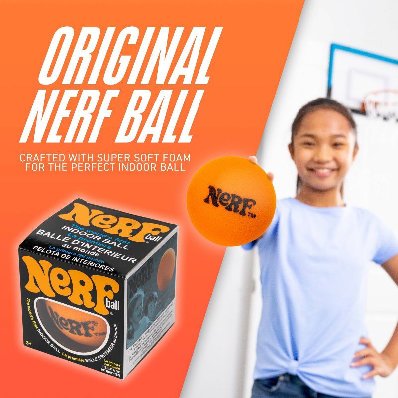 slide 9 of 10, NERF Foam Retro Hand Ball - Orange, 1 ct