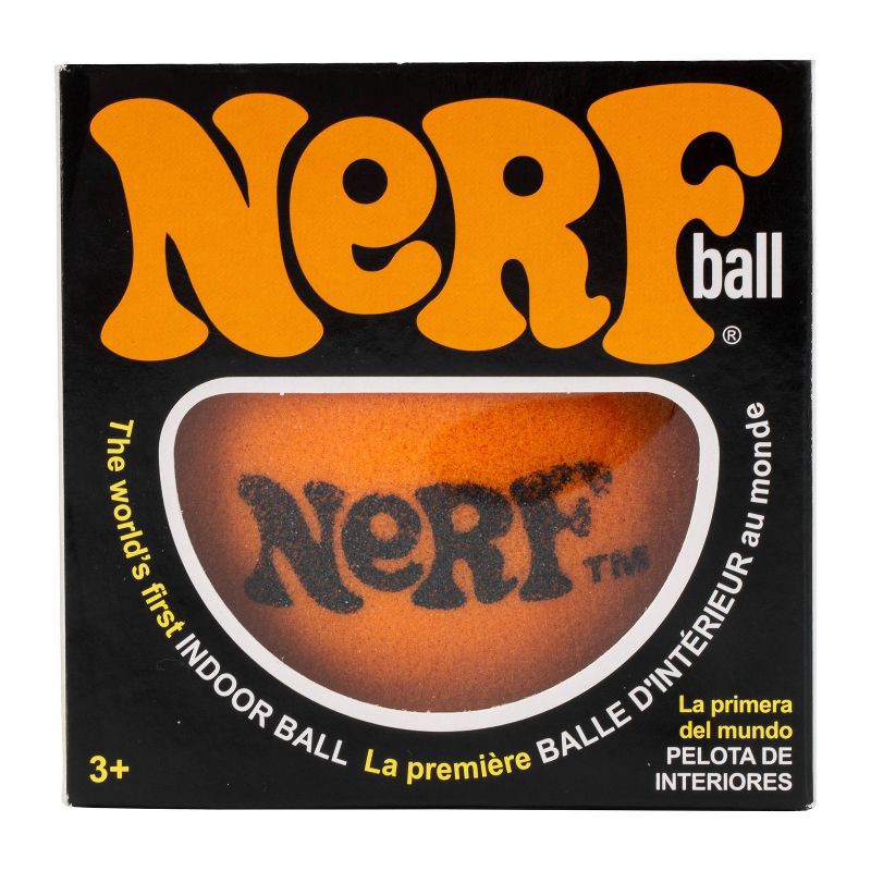 slide 10 of 10, NERF Foam Retro Hand Ball - Orange, 1 ct