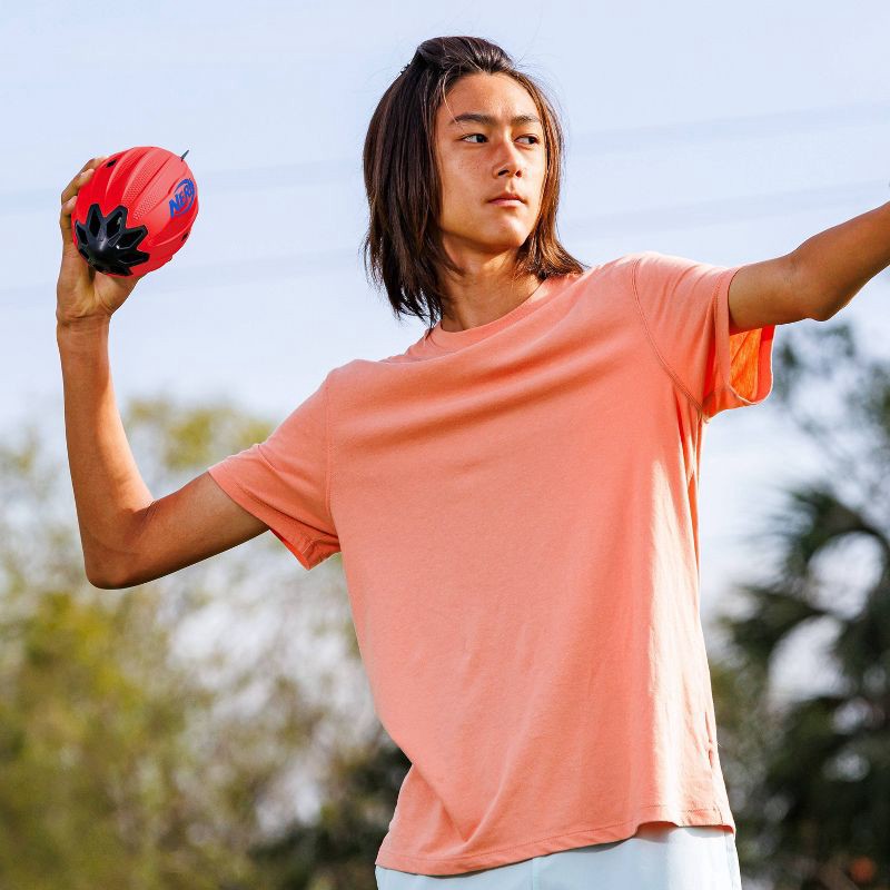 slide 2 of 13, NERF Vortex Rocket - Red: Polyurethane Shell Football for Kids 6+, 1 ct