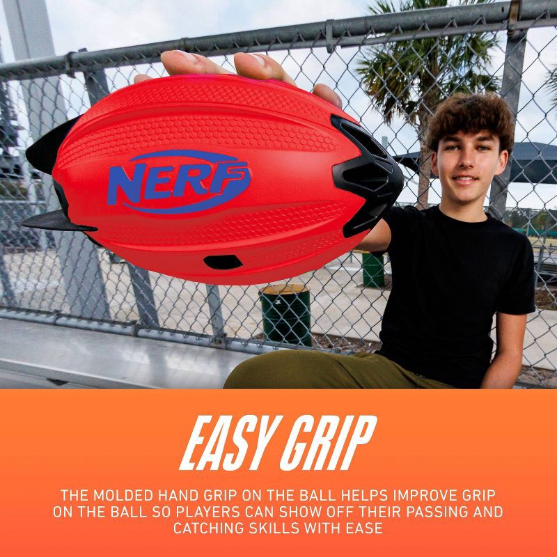 slide 10 of 13, NERF Vortex Rocket - Red: Polyurethane Shell Football for Kids 6+, 1 ct