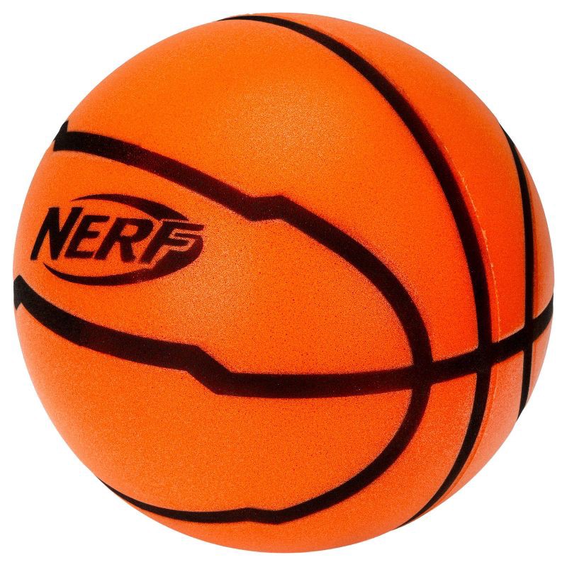 slide 4 of 11, NERF Quiet Court Official Sized Basketball - Orange: Shell, Age 6+, 1 ct