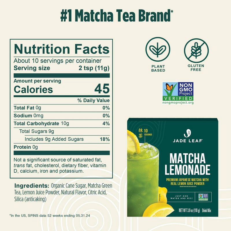 slide 3 of 6, Jade Leaf Matcha Lemonade Drink Mix - 3.9oz, 3.9 oz