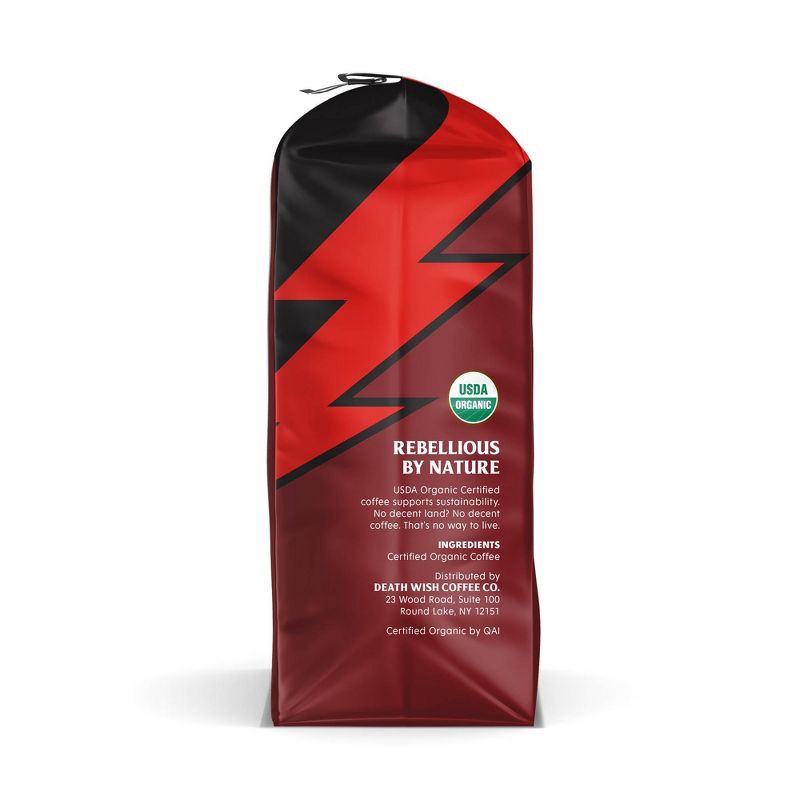 slide 4 of 4, Death Wish Coffee Co Organic Fair Trade Dark Roast Whole Bean Coffee - 10oz, 10 oz