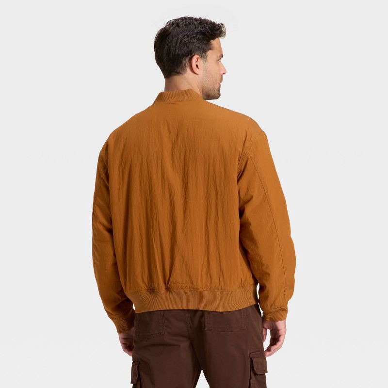 slide 2 of 3, Men's Varsity Jacket - Goodfellow & Co™ Brown XL, 1 ct