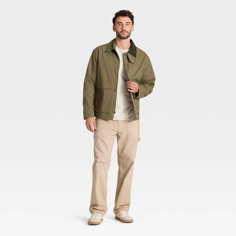 slide 3 of 3, Men's Field Jacket - Goodfellow & Co™ Olive Green M, 1 ct