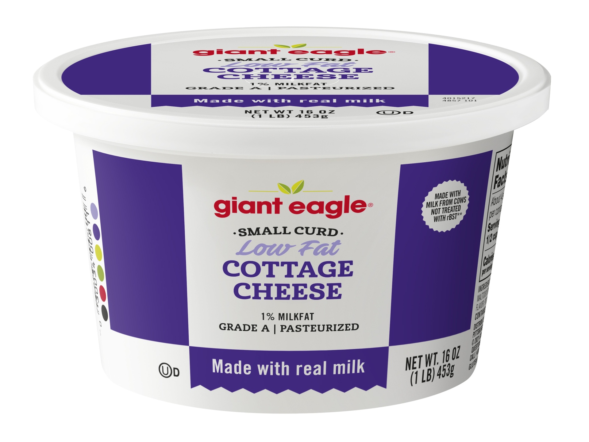 slide 1 of 1, Giant Eagle Cottage Cheese, Small Curd, Low Fat, 16 oz