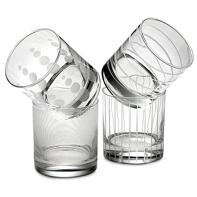 slide 1 of 1, Mikasa Cheers Double Old Fashioned Glasses, 4 ct