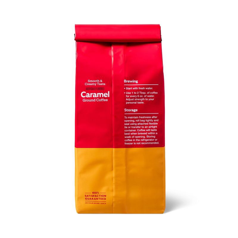 slide 2 of 3, Caramel Flavored Medium Roast Ground Coffee - 12oz - Market Pantry™, 12 oz