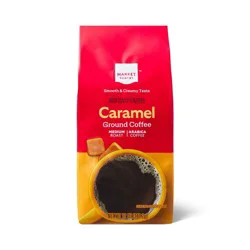 Caramel Flavored Medium Roast Ground Coffee - 12oz - Market Pantry™