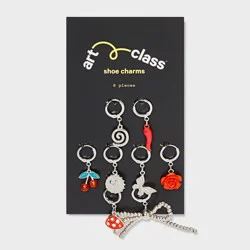 Girls' 8pk Quirky Shoe Charm Set - art class™