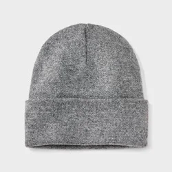 Men's Knit Cuffed Beanie - Goodfellow & Co™ Light Gray