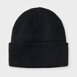 Men's Knit Cuffed Beanie - Goodfellow & Co™ Black