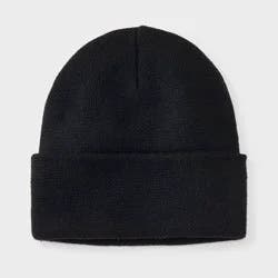 Men's Knit Cuffed Beanie - Goodfellow & Co™ Black