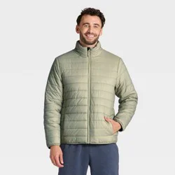 Men's Lightweight Puffer Jacket - Goodfellow & Co™ Light Green S