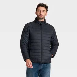 Men's Lightweight Puffer Jacket - Goodfellow & Co™ Black L
