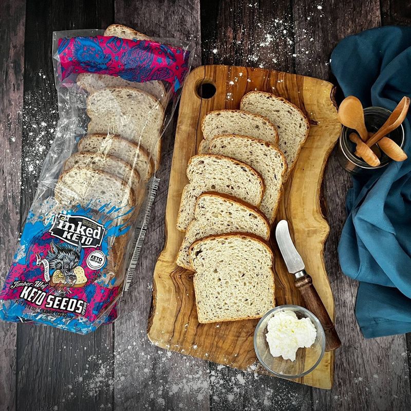 slide 5 of 5, Inked Bread Co. Timber Wolf Keto Seeds Bread - 18oz, 18 oz