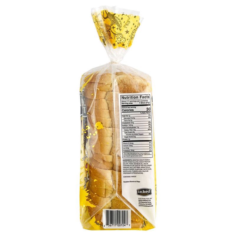 slide 3 of 6, Inked Bread Co. Keto Big Bread Wolf Sourdough Bread - 16oz, 16 oz