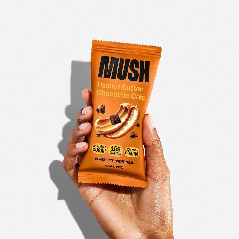 slide 4 of 6, MUSH Peanut Butter Chocolate Chip Refrigerated Protein Bar - 2.3oz, 2.3 oz