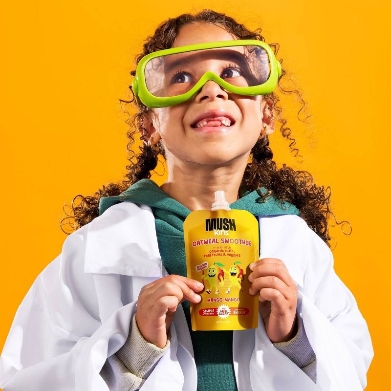 slide 4 of 5, MUSHkins Gluten Free Mango Oatmeal Smoothie - 3.2oz, 3.2 oz