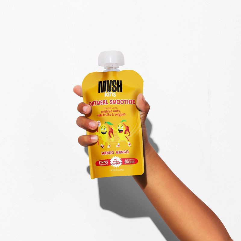 slide 5 of 5, MUSHkins Gluten Free Mango Oatmeal Smoothie - 3.2oz, 3.2 oz