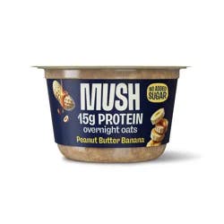 MUSH 15g Protein Gluten Free Peanut Butter Banana Overnight Oats - 5.5oz