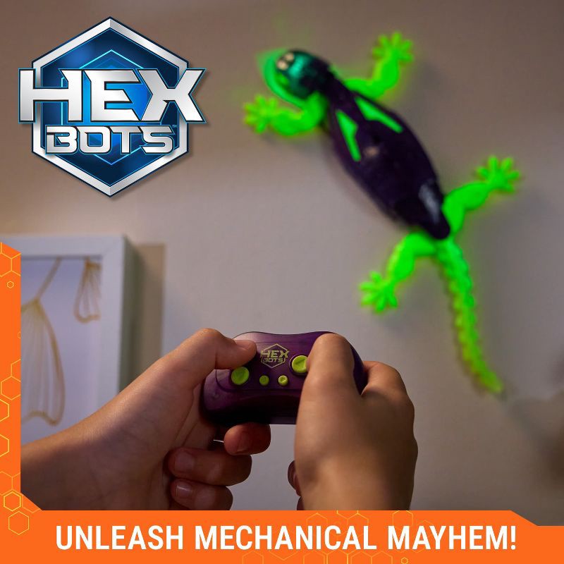 slide 6 of 7, HEX BOTS Smart Gecko Glow in the Dark Robot, 1 ct