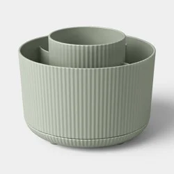 Ribbed Green Spinning Pencil/Pen Divider - Threshold™