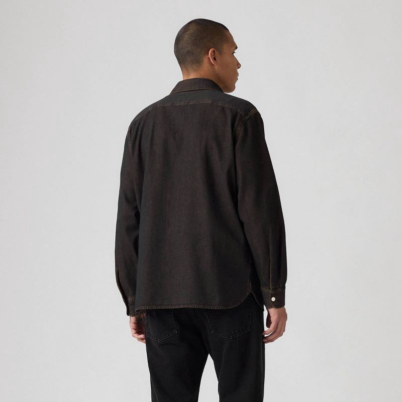 slide 2 of 3, Levi's® Men's Worker Standard Fit Long Sleeve Button-Down Shirt - Tobacco Brown XL, 1 ct