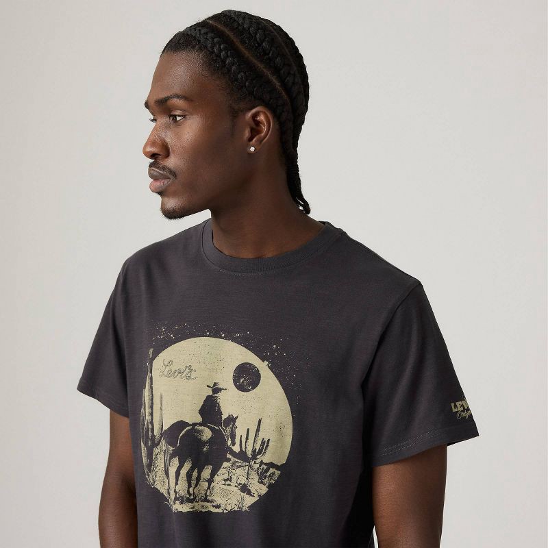 slide 4 of 4, Levi's® Men's Phantom Relaxed Fit Short Sleeve Logo Crewneck T-Shirt - Black XXL, 1 ct